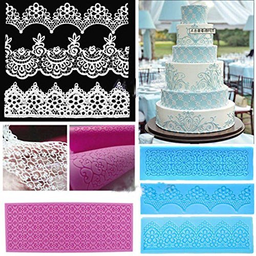 Lace Silicone Mold Mould Sugar Craft Fondant Mat Cake Decorating Baking Tools * FREE SHIPPING *