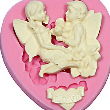 Sher Love Angel Silicone Mold Cake Topper Gum Paste Fondant Fimo Soap Chocolate Silicone Mould