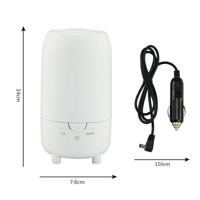 Security Essential Oil Diffuser, 90ml Portable Aroma Humidifier with Car Charger 3 Spray Mode & 7 Color LED Auto... N6