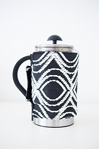 French Press Coffee Cover (12-cup, Grey Velvet) N6