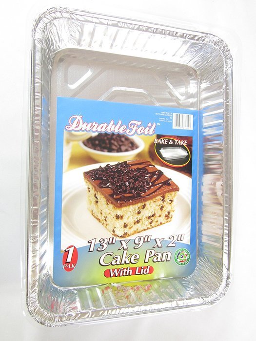 3 Disposable Aluminum Cake Pans with Lids
