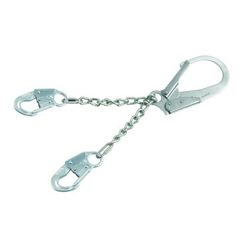 Protecta PRO, 1350200 22" Chain Rebar Assembly For Positioning, Steel Rebar Hook At Center, Snap Hooks At Leg...
