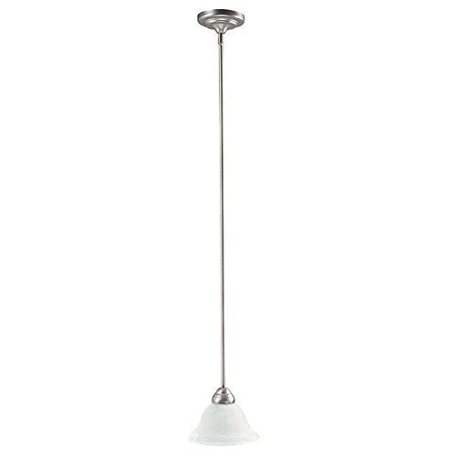 Capital Lighting 3150MN-220 Mini Pendant with Faux White Alabaster Glass Shades, Matte Nickel Finish by Capital...