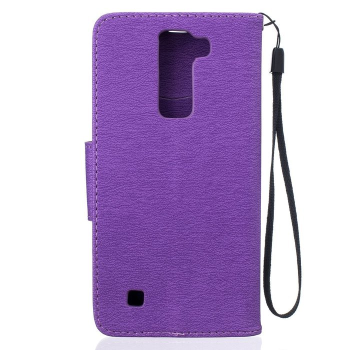 LG K7 Case, LG K7 Wallet Case,PHEZEN Cute Bear Don't Touch My Phone Design PU Leather Wallet Case Stand Flip Case... N13