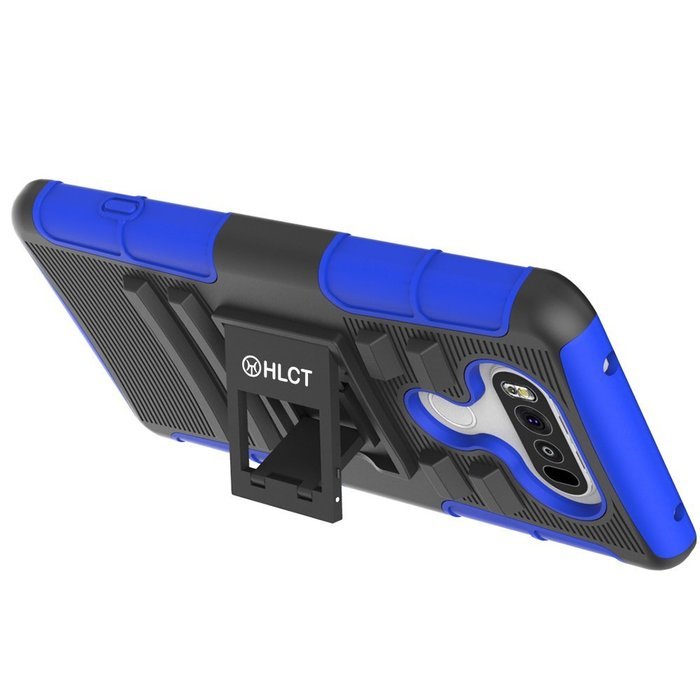 LG V20 Case, HLCT Rugged Shock Proof Dual-Layer PC and Soft Silicone Case With Built-In Kickstand for LG V20 (...