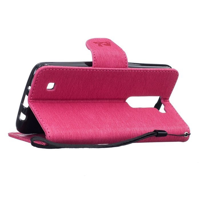 LG K7 Case, LG K7 Wallet Case,PHEZEN Cute Bear Don't Touch My Phone Design PU Leather Wallet Case Stand Flip Case... N19