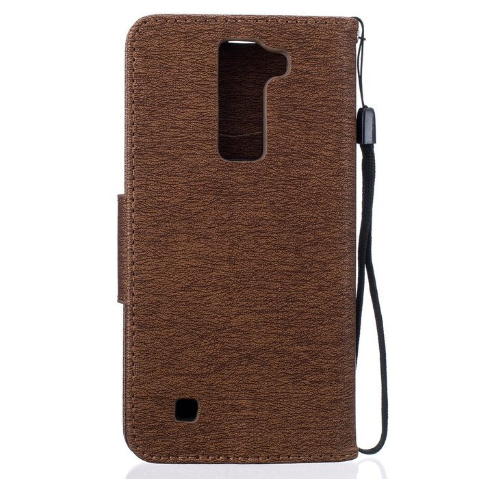 LG K7 Case, LG K7 Wallet Case,PHEZEN Cute Bear Don't Touch My Phone Design PU Leather Wallet Case Stand Flip Case... N21