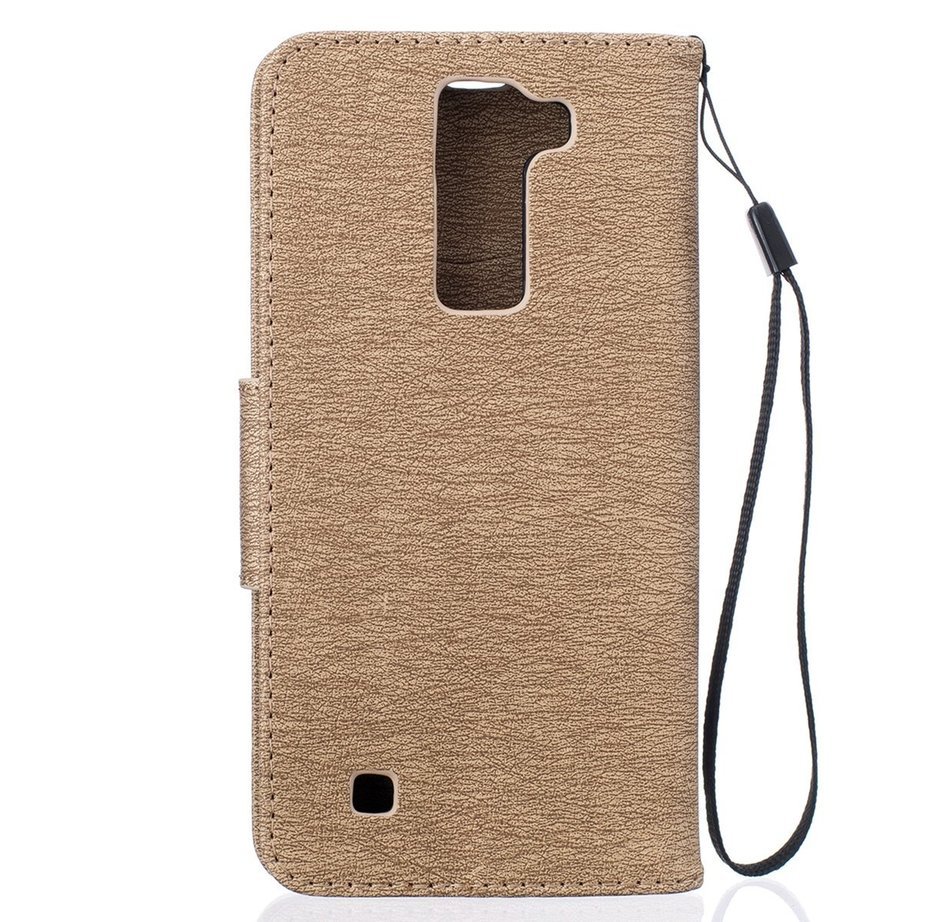 LG K7 Case, LG K7 Wallet Case,PHEZEN Cute Bear Don't Touch My Phone Design PU Leather Wallet Case Stand Flip Case... N23
