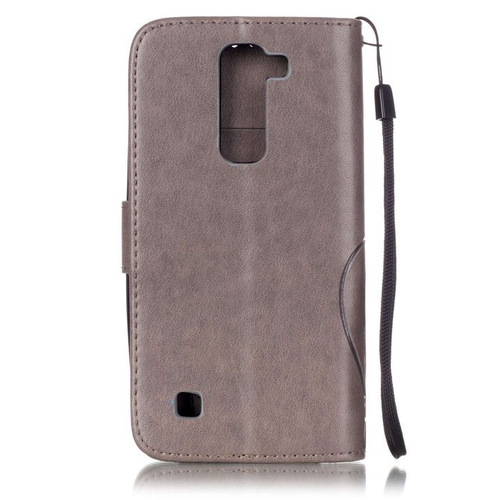 LG K7 Case, LG K7 Wallet Case,PHEZEN Cute Bear Don't Touch My Phone Design PU Leather Wallet Case Stand Flip Case... N28