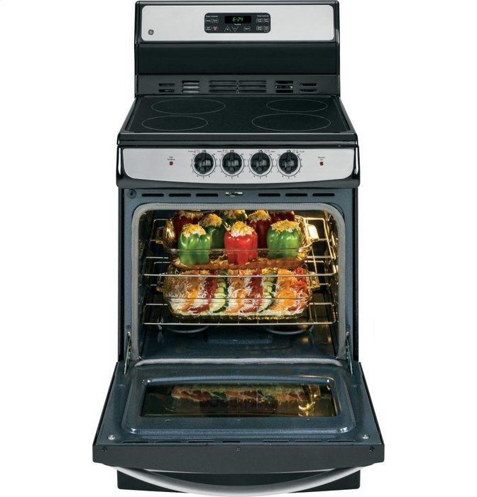 GE JA624RNSS 24" Stainless Steel Electric Smoothtop Range