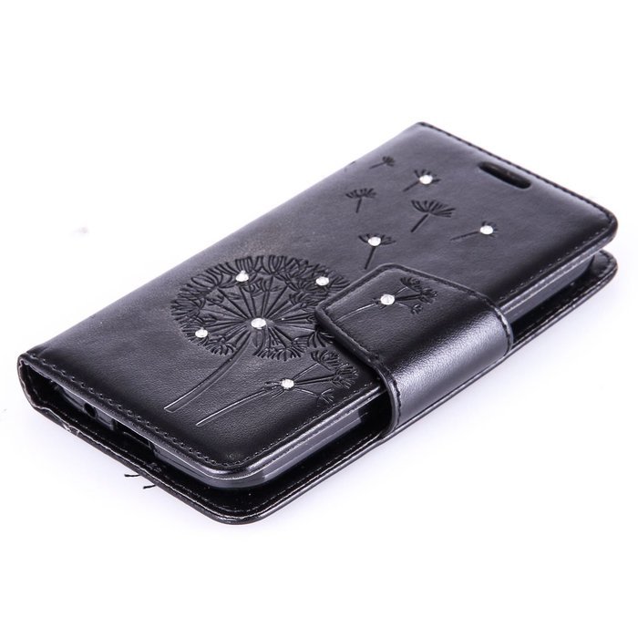 Galaxy Core Prime Case,ikasus Glitter Diamond Embossing Flowers Lily Butterfly PU Leather Flip Wallet Pouch Stand... N26
