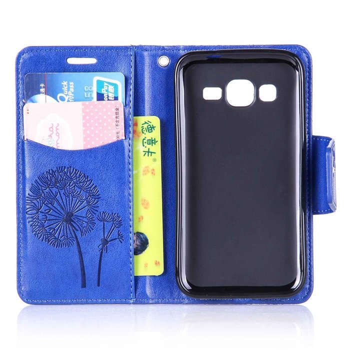 Galaxy Core Prime Case,ikasus Glitter Diamond Embossing Flowers Lily Butterfly PU Leather Flip Wallet Pouch Stand... N28