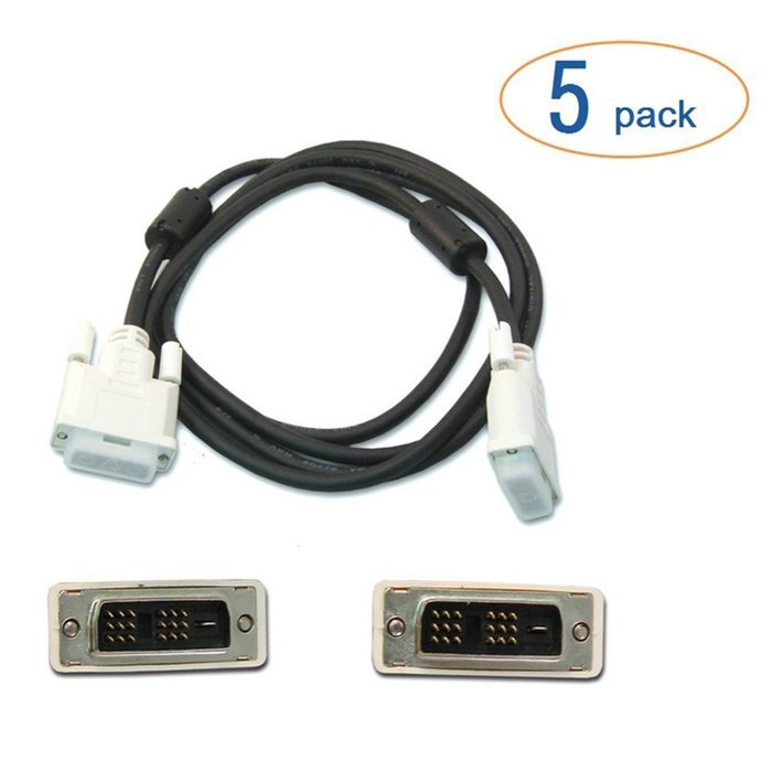DVI to DVI LCD Monitor Cable 6 Foot - 2 Pack N7