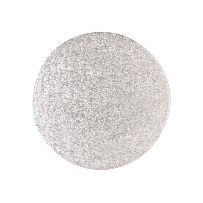 Cake Board - Round Silver Fern - 14 Inch - Pack of 5