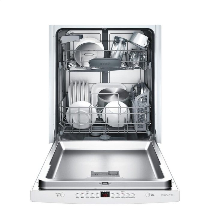 Bosch SHS5AVL2UC 24" Ascenta Energy Star Rated Dishwasher with 14 Place Settings in White
