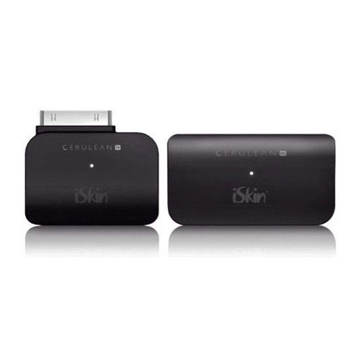 2 Pack - iSkin CERULEAN TX + RX - Bluetooth 2.0 Transmitter and Receiver Set for iPod