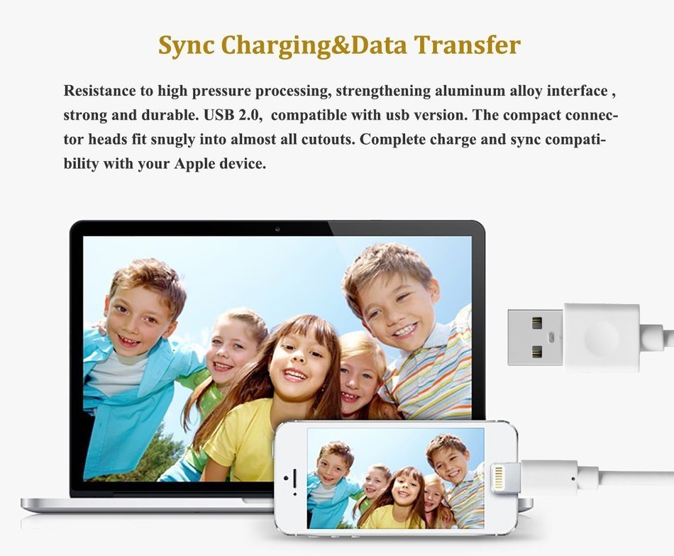 Kabel Leader Charger for iPhone, Strengthened Lightning to USB Cable Extra Long Charge Sync Data Cable Cord Wire... N11