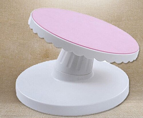 Cake Decorating Turntable Rotating Revolving Kitchen Display Inclinable Stand 24cm N4