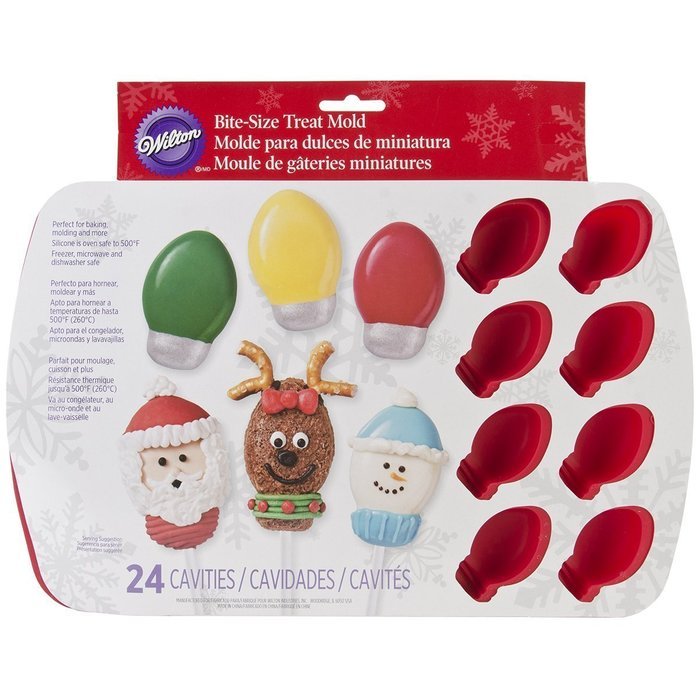 Wilton 2105-1554 Silicone 24-Cavity Light Bulb Treat Mold