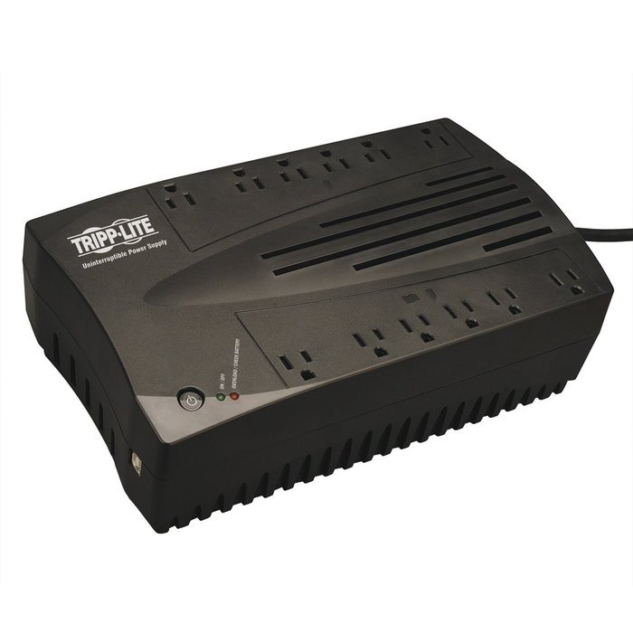 Tripp Lite 750VA UPS Battery Backup, 450W AVR Line Interactive, USB, Ultra-Compact (AVR750U) N4