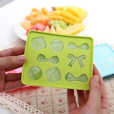 Sher Candy Colour Bow-knot Ice Mould Silicone Ice Cubes Chocolate Mould (Random Color)