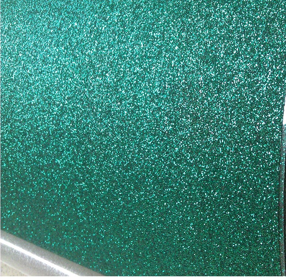 T-shirt Glitter Heat Transfer Vinyl,iron on Heat Transfer, 20"x12" (1 FOOT) (Aqua-CDG09) N3