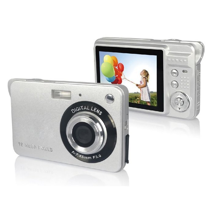 HugeCameraShop DC-530I 18MP 2.7-Inch LCD Screen Prinsam Digital Camera (Silver) N2
