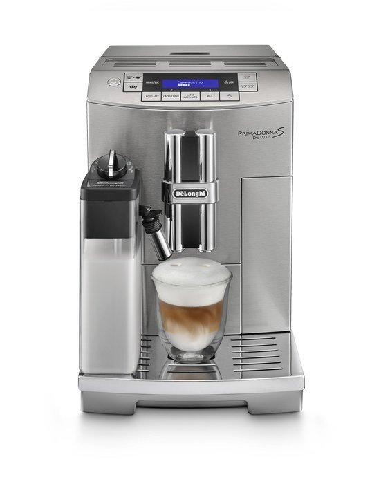 Delonghi ECAM28465M Prima Donna Fully Automatic Espresso Machine with latte Crema System, Silver