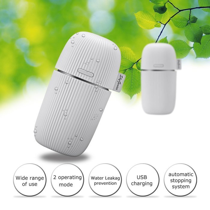 Portable USB Essential Oil Diffuser,Small 110ml Electric Ultrasonic Cool Mist Aroma Therapy Nebulizer,Compact... N8
