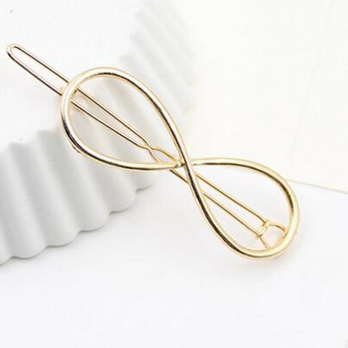 Yaheeda 4pcs Women Hair Clip Clamps Accessories,Barrette Gold Silver Metal Hair Clip Headband N6