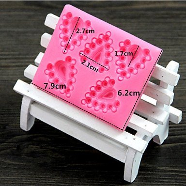 Y&XL&H Heart Diamonds Shaped Fondant Cake Chocolate Silicone Molds,Decoration Tools Bakeware