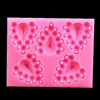 Y&XL&H Heart Diamonds Shaped Fondant Cake Chocolate Silicone Molds,Decoration Tools Bakeware N2