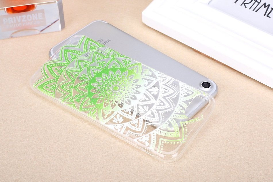 iPhone 7 Case, PHEZEN Henna Mandala Floral Design [Scratch Resistant] Clear TPU Bumper Case Soft Rubber Gel Silicone... N39