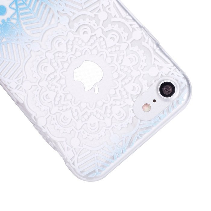 iPhone 7 Case, PHEZEN Henna Mandala Floral Design [Scratch Resistant] Clear TPU Bumper Case Soft Rubber Gel Silicone... N41