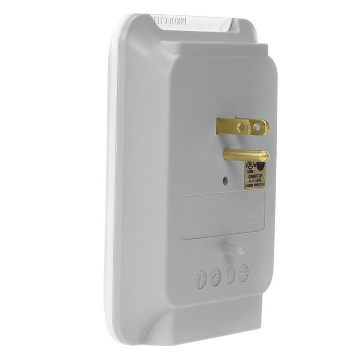 EZOPower UL Certified Wall Mount Power Surge Protector with 3 AC Outlet Plug + 2 USB Charger Ports (2.1A) + Holder N7