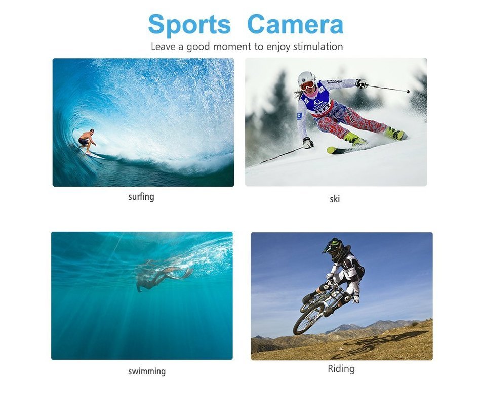 VIGICA H9 Waterproof Sports DV Action Camera Wifi 4K Ultra HD Cam 2.0&rdquo; LCD 170 Degree Wide Lens Support IOS,Android... N9