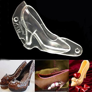 Y&XL&H 3D High Heel Shoe Chocolate Candy Cake Decorating PC Mould Jelly Ice Soap Mold