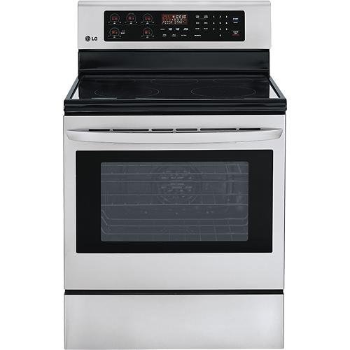 LG LRE3083ST 30" Stainless Steel Electric Smoothtop Range - Convection