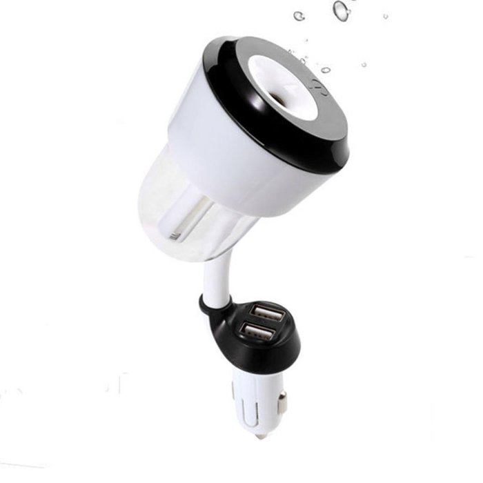 Leewa Car Humidifier Air Purifier Freshener Travel Car Portable With USB Interface (Beige) N3