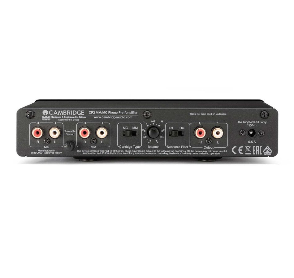 Cambridge Audio CP2 Phono Preamplifier- Black