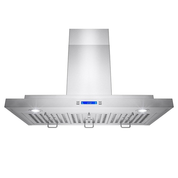 Golden Vantage&reg; 30" Inch Convertible Stainless Steel Wall Mount Range Cooker Hood Fan Oven Vent Exhaust With LCD...