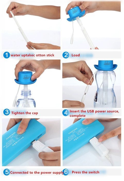 Mini cowboy hat humidifier creative cowboy hat gift office moisturizing portable humidifier for Home/office/car... N9