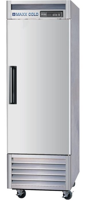 MAXX Cold MCF-23FD 23-Cu-Ft Reach-In Single Door Commercial Freezer, Stainless