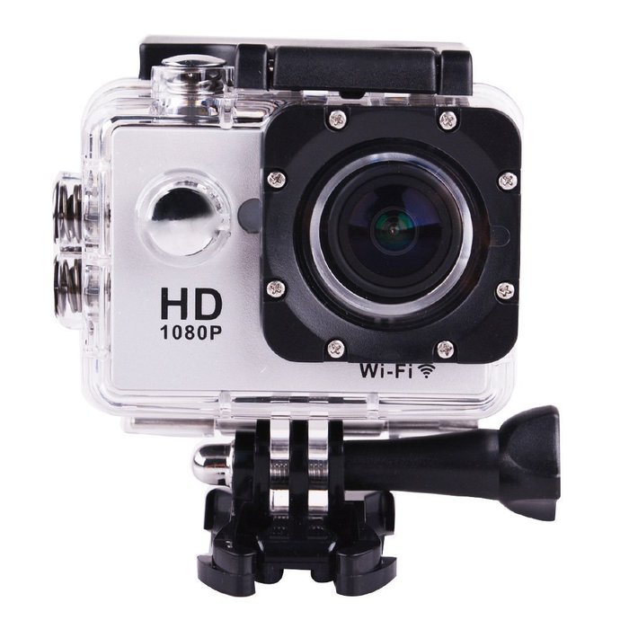 Acekool W9se Outdoor Sports WiFi Camera Silver Mini Waterproof Diving Sports Video Camera N5