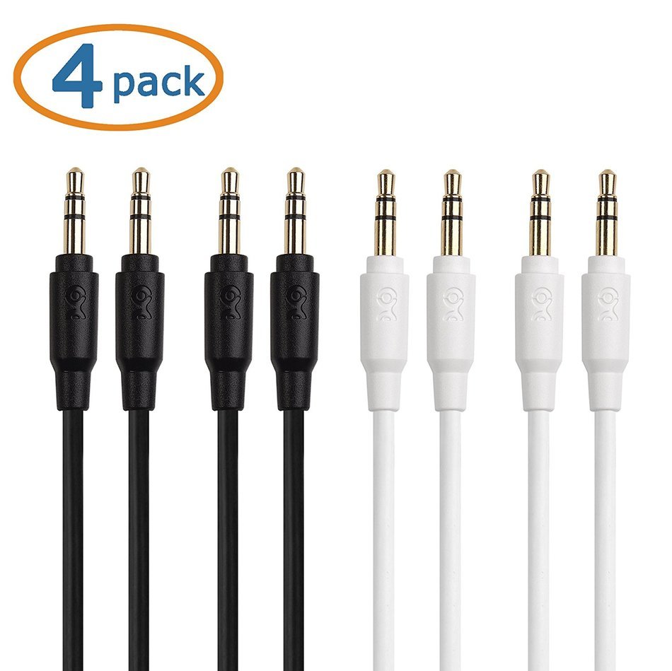 Cable Matters 5-Color Combo 3.5mm Stereo Audio Cable 6 Feet N8