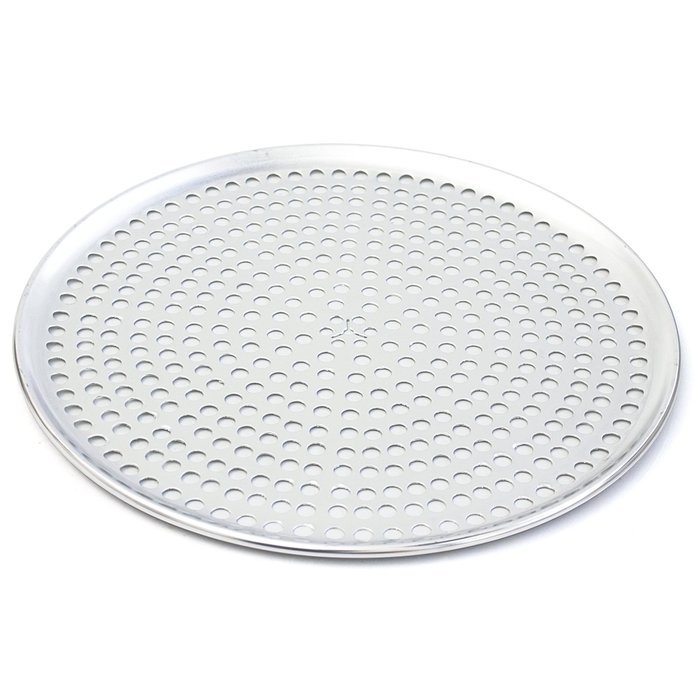 Browne (575352) 12" Perforated Aluminum Pizza Tray