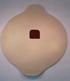 The Pampered Chef Medium Round Stone with Built in Handles on the Sides