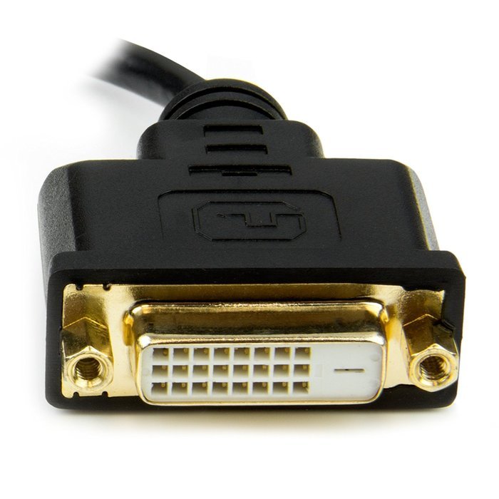 StarTech.com HDCDVIMM1M 1m Mini HDMI to DVI-D Cable 19 Pin HDMI (C) Male to DVI-D Male - 1920 x 1200 Video N9