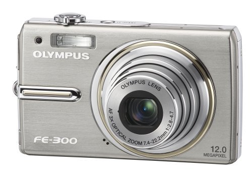 Olympus FE-300 - Digital camera - compact - 12.0 Mpix - optical zoom: 3 x - supported memory: xD - black
