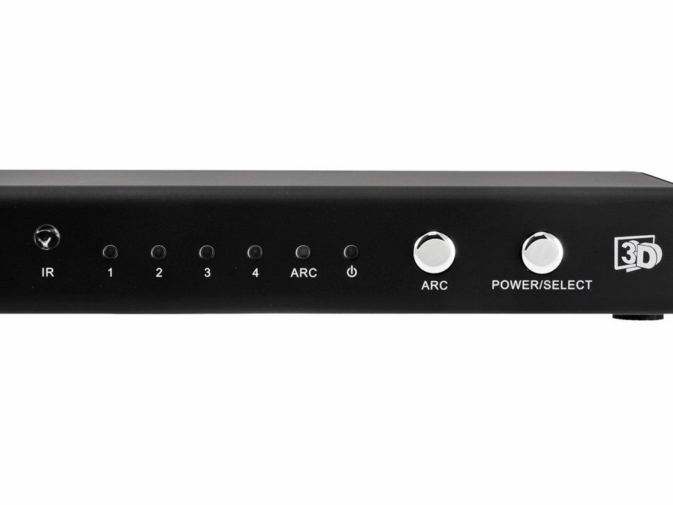 Monoprice 4x1 HDMI Switch w/ TOSlink & Digital Coaxial Audio Output (Audio Return Channel/3D/CEC Support) N6